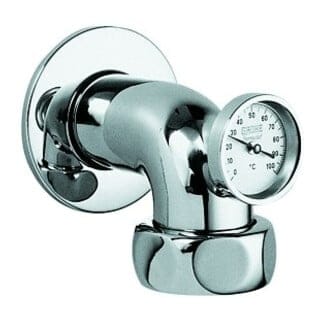 Grohe Abgangsbogen 12448 Ausladung 90mm mit Thermometer 2"x1 1/2" chrom