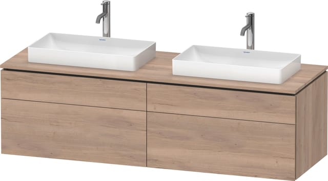 Duravit Waschtischunterschrank L-Cube 162x55x48,2cm, 2 SBK, E ma, k EinrSy