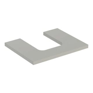 Geberit Waschtisch-Platte One 60x3x47cm, greige/lackiert m, AS mit.