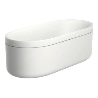 hansgrohe Badewanne Axor Urquiola 1900x850mm, we, a MG m Gelcoat, matt-sw