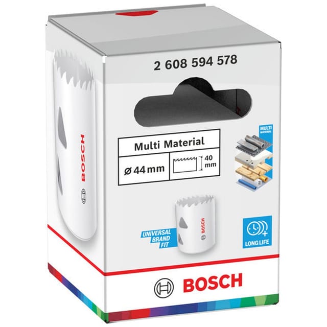 Bosch Multi Material Lochsäge mit Gewinde, 44 x 40 mm