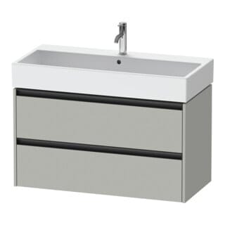Duravit Waschtischunterschrank Ketho.2 98,4x46cm, betongr ma, 2 Schub., wandhängend
