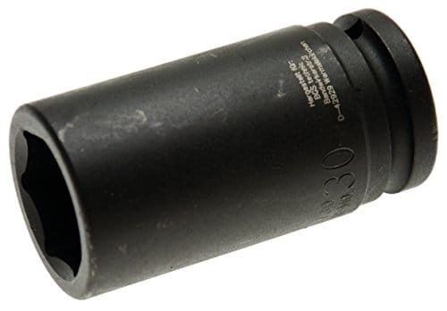 BGS Kraft-Steckschlüssel-Einsatz Sechskant, tief 5730, Antrieb Innenvierkant 20 mm (3/4"), SW 30 mm