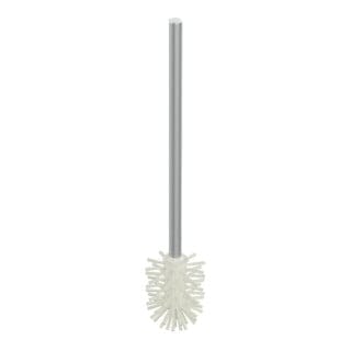 Keuco Toilettenbürste Plan 14972 Alu finish, mit Griff, Bürstenkopf weiß