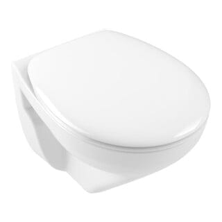 V&B Tiefspül-WC O.NOVO Compact 36x49cm, spülrandlos, DirectFlush, weiß