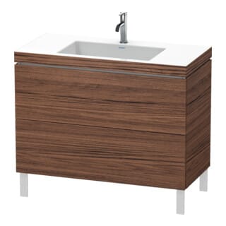 Duravit Waschtischunterschrank c-bonded L-Cube 100x48cm, 1 HL, N dkl., 2 Ausz., steh.