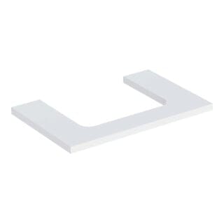 Geberit Waschtisch-Platte One 75x3x47cm, w/lack. ma, Ausschnitt mittig
