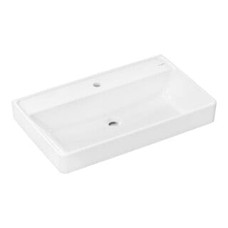 hansgrohe Waschtisch Xanuia Q 800x480mm, m Hahnl., ohne Überlauf, weiß