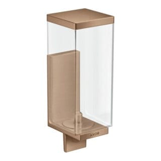 hansgrohe Lotionssp Axor Uni Rectangular Glas, Wandmontage, brushed red gold