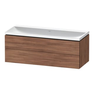 Duravit Möbel-Set L-Cube 120x48x48cm, o HL, Nussb Nat, 2 Schub.