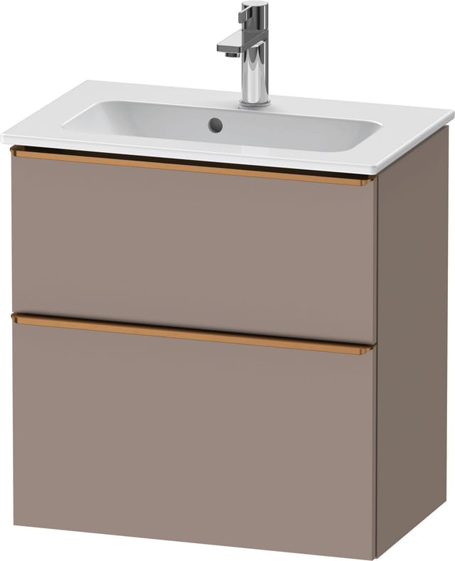 Duravit Waschtischunterschrank D-Neo Compact 61x37,2, b geb/Bas m, 1 Kast, 1 A, wandhängend