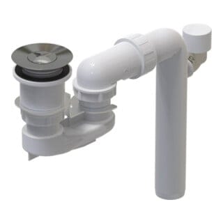 V&B berl-/Abl.-Deckel 54 Squaro Edge 12 stone white, für Wanne