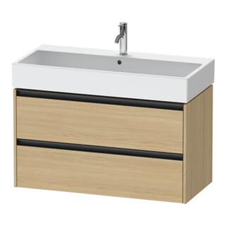 Duravit Waschtischunterschrank Ketho.2 98,4x46cm, Ei Nat, 2 Schub., wandhängend