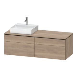 Duravit Waschtischunterschrank L-Cube 142x55x48,2cm, 2 SBK, wd, An L, Ei marm.