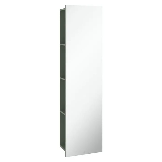 V&B Spiegelregal Subway 3.0 45x170x30cm, mit Regal links, soft green