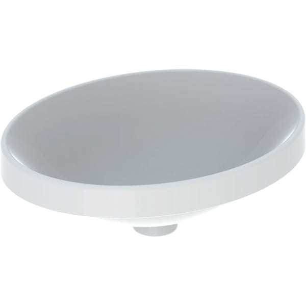 Geberit Einbauwaschtisch VariForm w K-Tect, 50x40cm, o. Hahnl., o. ÜL, ov.