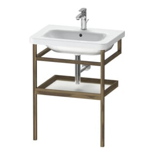 Duravit Handtuchhalter DuraStyle 59x44cm, we. m/amerik. Nussb, mit Ablage