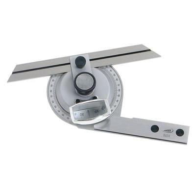 Helios Preisser Universal Winkelmesser RCr. Mit Lupe 150/200/300mm