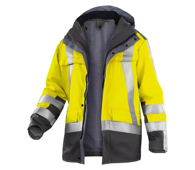 Kübler PSA Safety X Jacke 1969 warngelb/anthrazit Größe L