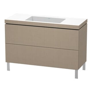 Duravit Waschtischunterschrank c-bonded L-Cube 120x48cm, o. Hahnl., lei, 2 Ausz., steh.