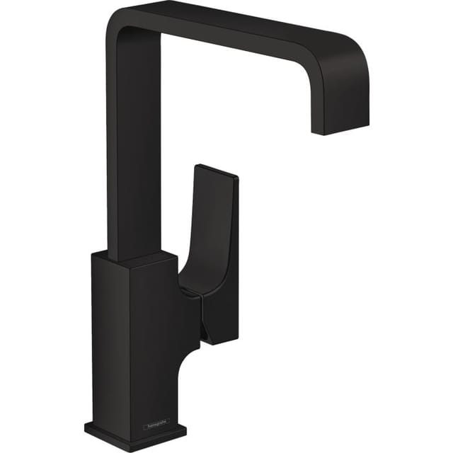 hansgrohe Waschtisch-Einhebelmischer 230 Metropol m HG, Pus-Op-Abl, Ausl. 165mm, matt-sw