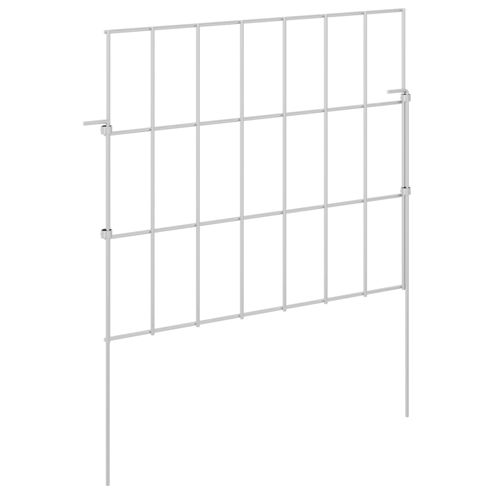 Maison Exclusive - Gartenzaun Mit Pfählen 24 Stk. 35 X 30 Cm Verz