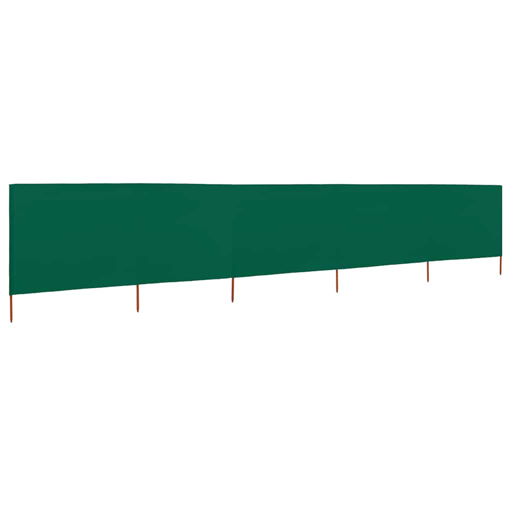 Maison Exclusive - 5-teiliges Windschutzgewebe 600 X 80 Cm Grün