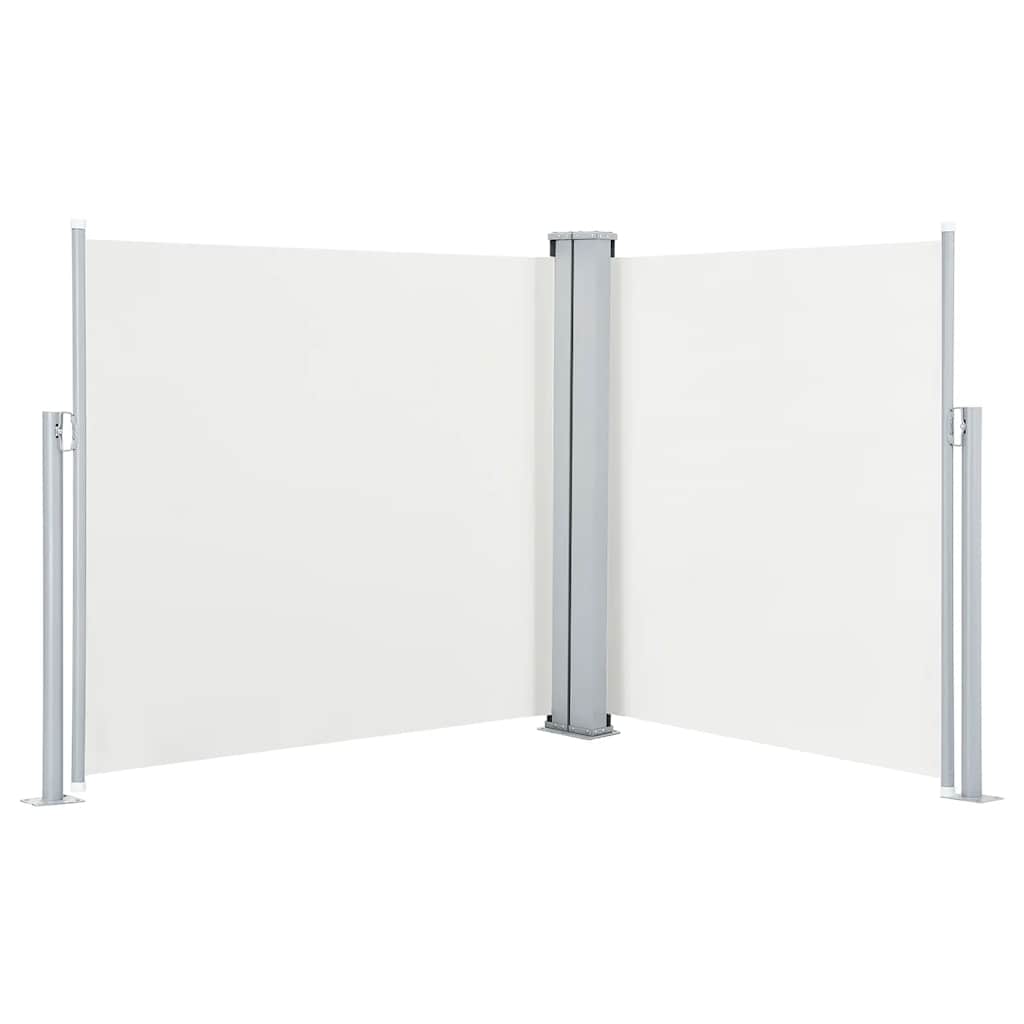 Maison Exclusive - Ausziehbare Seitenmarkise Cremeweiß 120 X 600