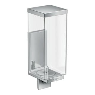 hansgrohe Lotionssp Axor Uni Rectangular Glas, Wandmontage, chrom