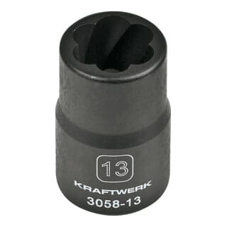 Kraftwerk Ausdreh-Stecknuss 1/2" 13 mm
