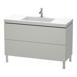 Duravit Waschtischunterschrank c-bonded L-Cube 120x48cm, 1 HL, bg ma, 2 Ausz., steh.