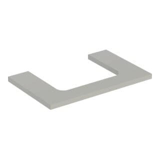Geberit Waschtisch-Platte One 75x3x47cm, greige/lackiert m, AS mit.