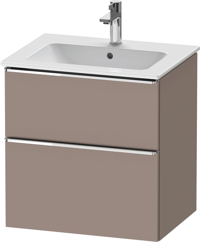 Duravit Waschtischunterschrank D-Neo 61x46,2cm, ch/Bas ma, 1 Schubk., 1 Ausz.