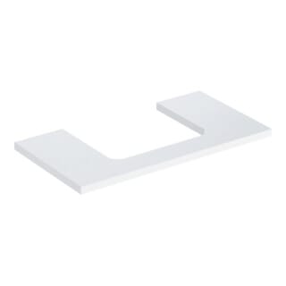 Geberit Waschtisch-Platte One 90x3x47cm, w/lack. hochgl., Ausschn mit.
