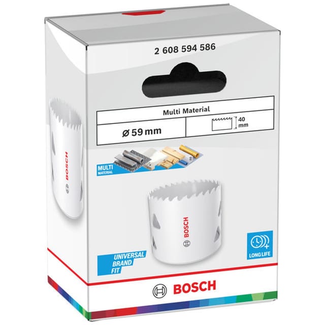 Bosch Multi Material Lochsäge mit Gewinde, 59 x 40 mm