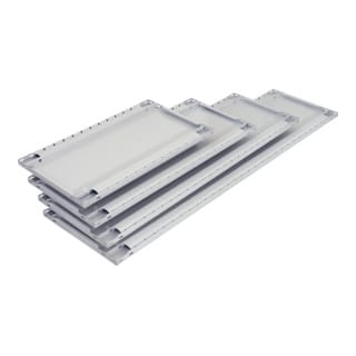 Schulte Zusatz-Fachboden MULTIplus250 1300 x 600 RAL 7035 lichtgrau inkl. 4 Fachbodenträgern
