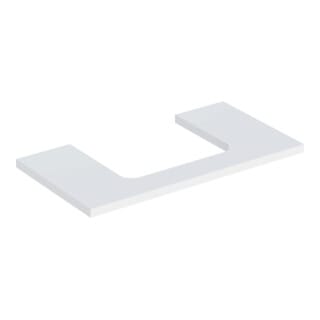 Geberit Waschtisch-Platte One 90x3x47cm, w/lack. ma, Ausschnitt mittig