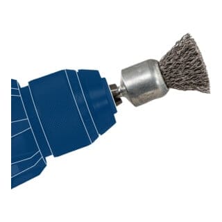Bosch Scheibenbürste gewellt rostfrei 30 mm 0,3 mm 6 mm 4500 U/ min