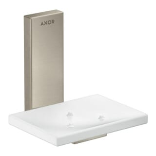 hansgrohe Schale Axor Uni. Rectangular Glas, Wandmontage, brushed nickel