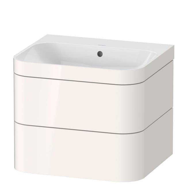 Duravit Möbelwaschtisch-Unterschrank Happy D.2 Plus 57,5x49cm, o. HL, we hgl, 2 Schubkästen