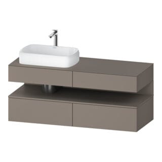 Duravit Waschtischunterschrank Qatego 140x55x60cm, ba m, Konsolenpl., Beck. li