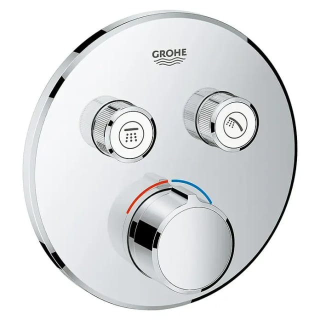 Grohe Fertigmontageset Smartcontrol vc, digi. Mischer, m 2 Absperrvtl., rd.