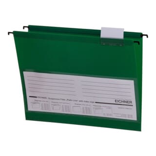 Eichner PVC-Hängemappe Platin Lineseitlich offen, grün