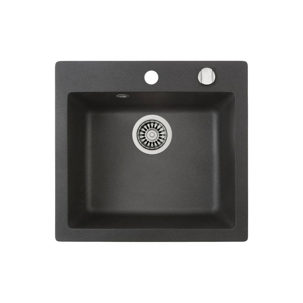 Küchenspülbecken 1 Becken Teka Clivo Tequartz Schwarz 190 Mm Zum Einbau
