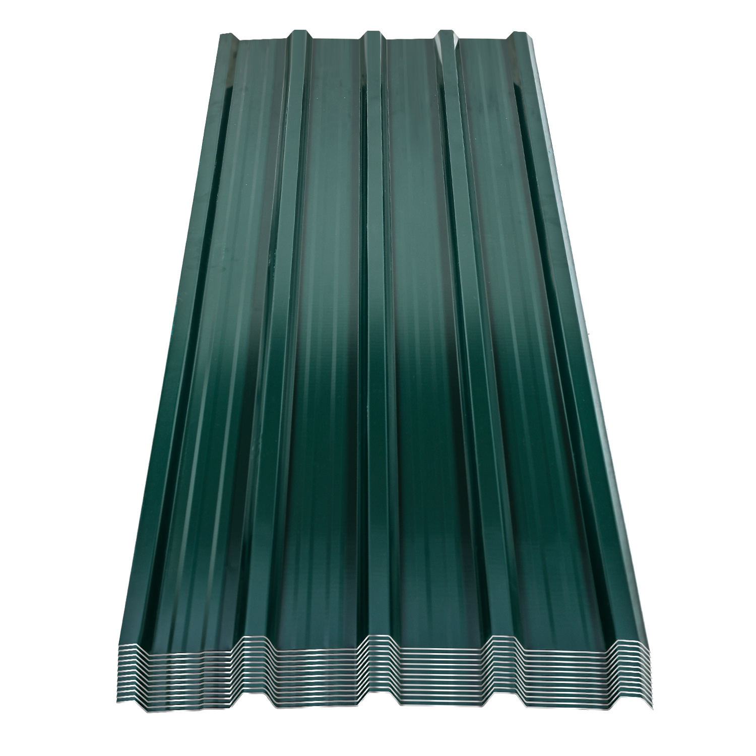 Tolletour 12er Trapezblech Dachplatten 0,25 Mm, 129 X 46 Cm, Grün, Verzinkter Stahl, Ca. 7 M²