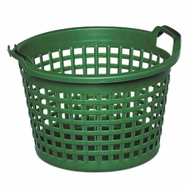 Gartenkorb 25 kg, grün, rund