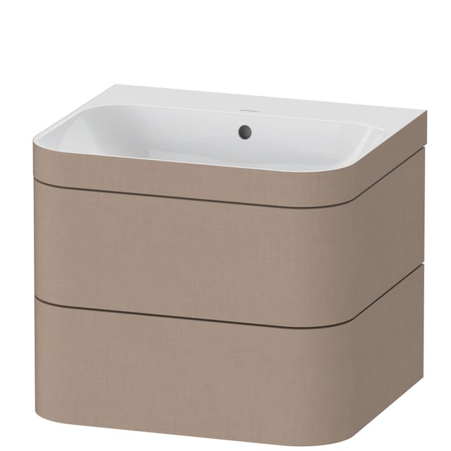 Duravit Möbelwaschtisch-Unterschrank Happy D.2 Plus 57,5x49cm, o. HL, leinen, 2 Schubkästen