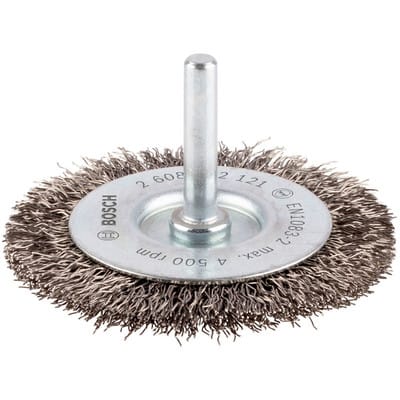 Bosch Scheibenbürste gewellt rostfrei 70 mm 0,3 mm 10 mm 4500 U/ min