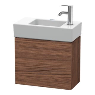 Duravit Waschtischunterschrank L-Cube 48x24x40cm, wandhängend, Tür li, Nussb dunkel