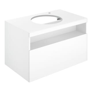 Keuco Waschtischunterschrank Stageline 80x55x49cm, Lac I m, G I sat, m El., HL